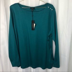 Talbots Teal Top